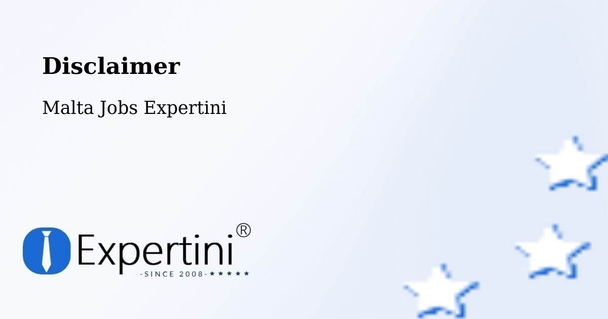 Disclaimer – Haz Zebbug - Malta Jobs Expertini