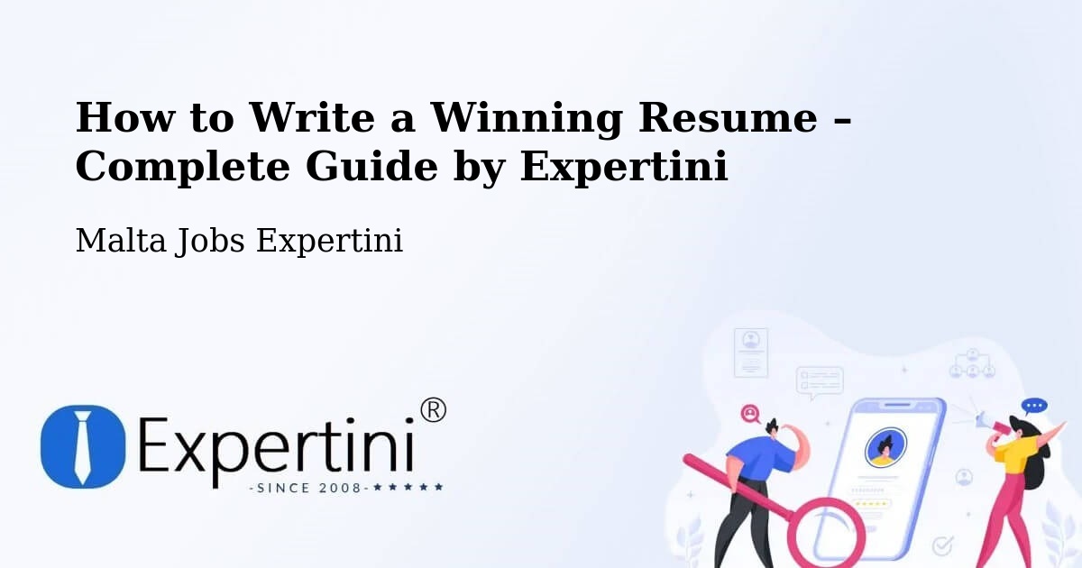 Resume Writing Guide for Job Seekers – Haz Zebbug - Haz Zebbug, Malta Jobs Expertini